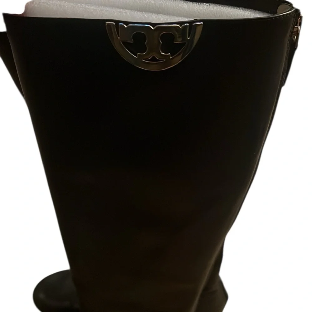 Tory Burch Black Knee-High Leather Boots 6 M